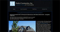 Desktop Screenshot of hadeninc.com